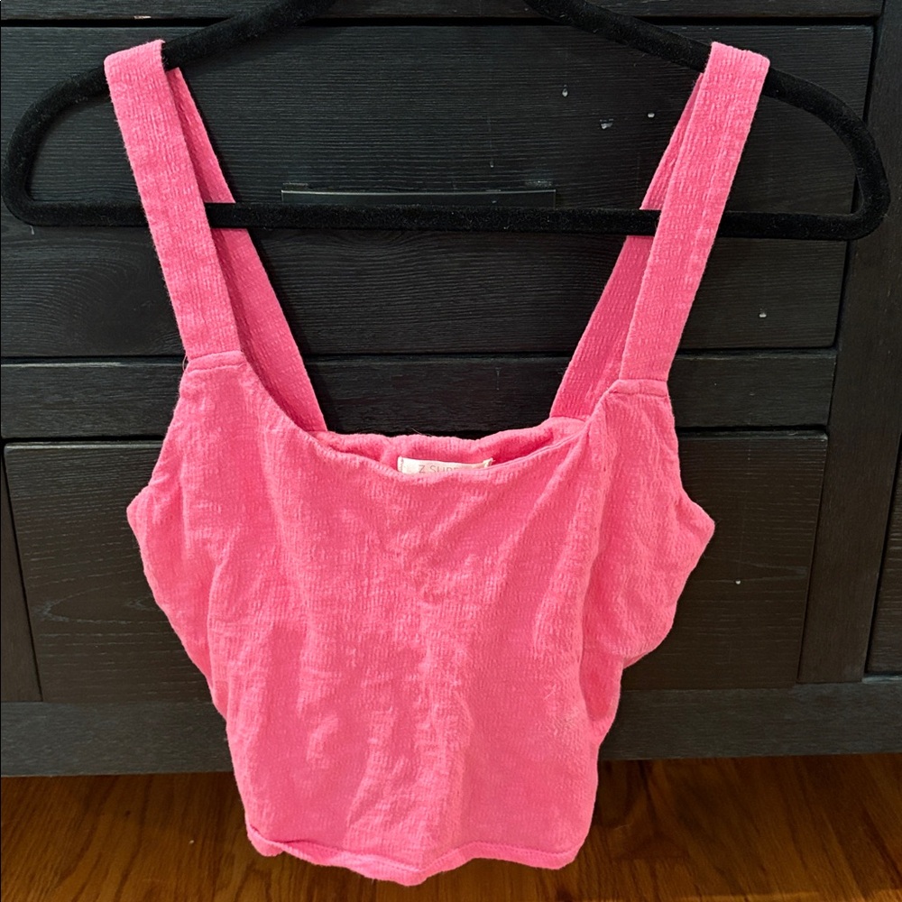 z supply size medium pink crop top